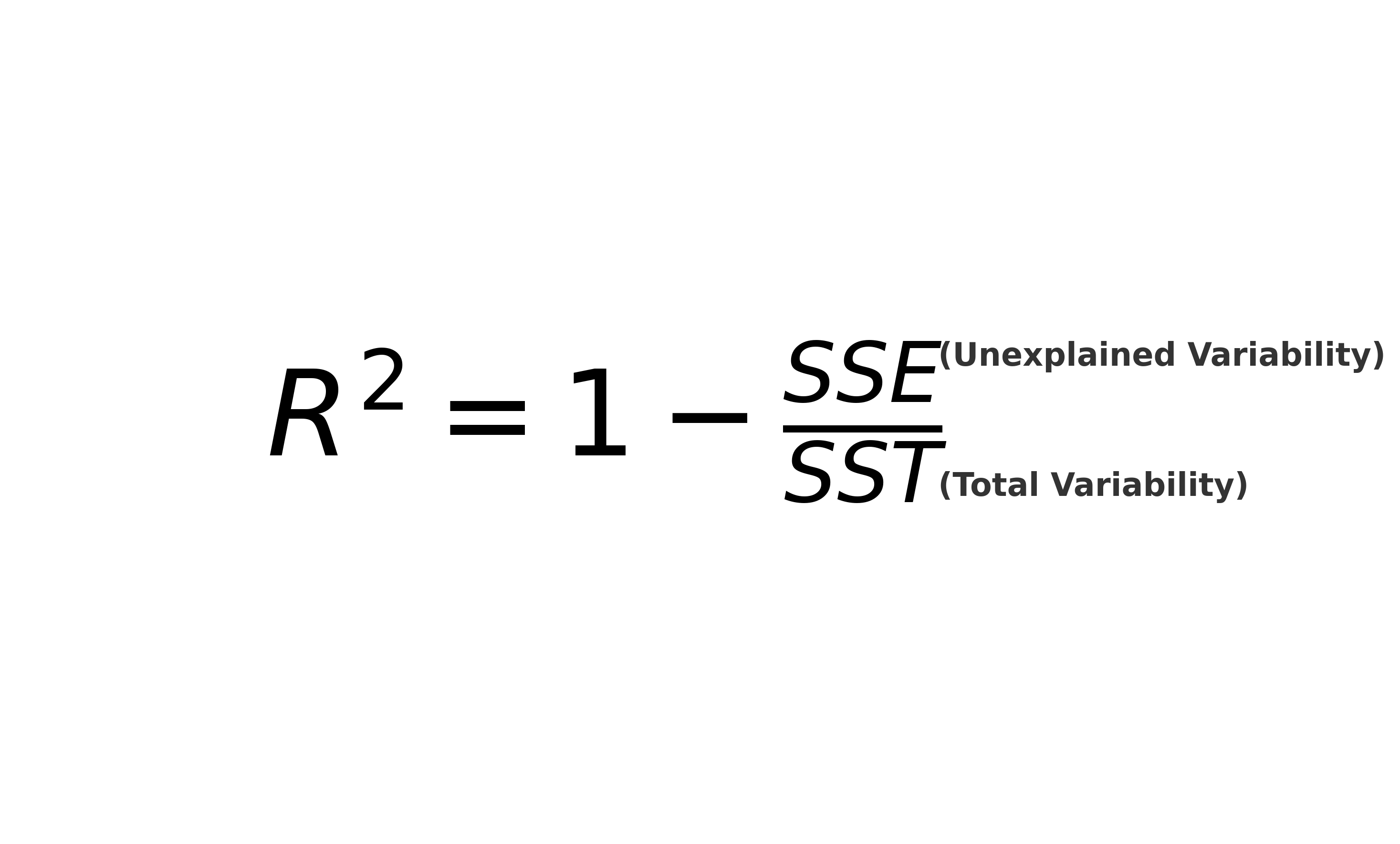 Formula for R-squared
